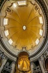 Obraz premium Basilica Dome Santa Maria Montesanto Church Piazza Popolo Rome Italy