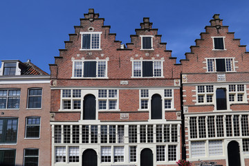 Gables of houses in Hoorn, Holland