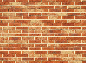 Old red brick wall texture background, orange stone block wall texture, rough and grunge surface as used for backdrop, wallpaper and graphic web design. Interior home new pattern designed structure 