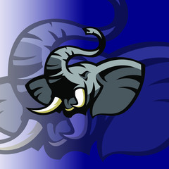 Elephant Esport logo template