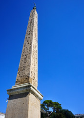 Ancient Egyptian Obelisk Piazza Popolo Rome Italy