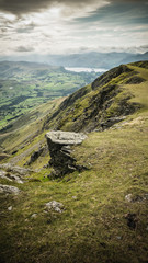 Lake District view from a mountain