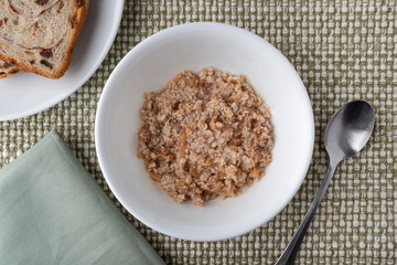 Apple Cinnamon Oatmeal with Raisin Bread