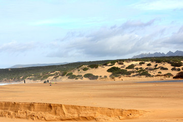 Landscapes on Piscinas dunes in Sardinia
