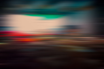 Abstract blurred multicolored horizontal lines and spots background.