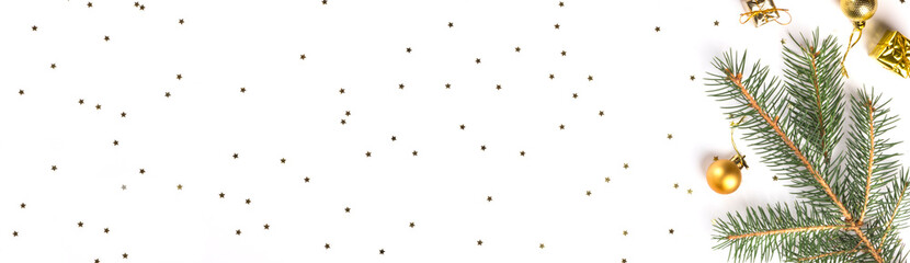 Christmas and Happy New Year Festive Shining  composition