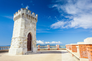 Lighthouse tower in Piombino Tuscany Italy