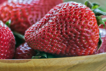 Fresh Strawberry Closeup
