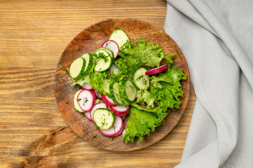 Spring Radish Salad with Cucumber or Simple Rustic Salat