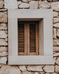 window of a rustic house in an ancient Mediterranean town
