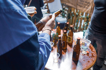 Craft Beer Booze Brew Alcohol Celebrate Refreshment. Party with friends and family.