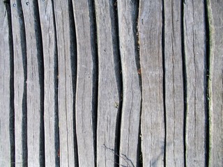Fototapeta premium Wooden parts of a bridge