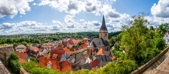 Ausblick über die Stadt Warburg, Hessen, Deutschland 