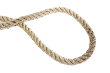 Rope loop isolated on a white background