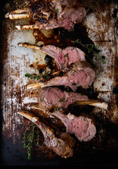 Lamb Ribs Baked on Sheet Pan