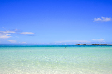 Fototapeta na wymiar Pilar Beach of Cayo Guillermo in Cuba