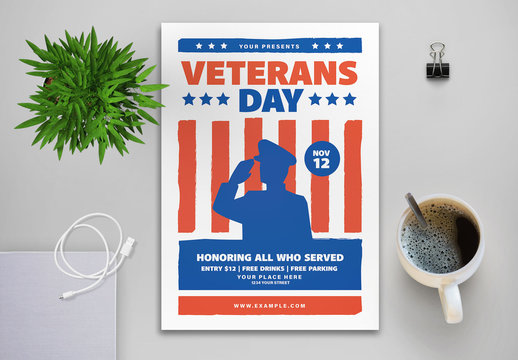 Veterans Day Flyer Layout