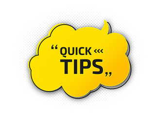 Useful quick tip. Trick suggesting advice and help