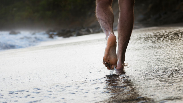 Evening walk on the beach.