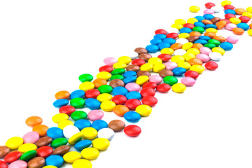 candy on white background