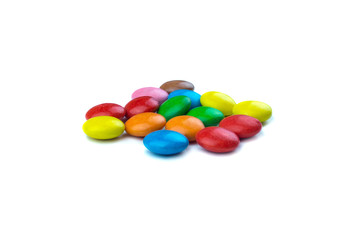candy on white background