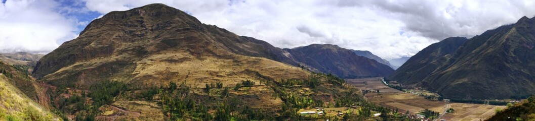 Urubamba valley in the Andes of Peru