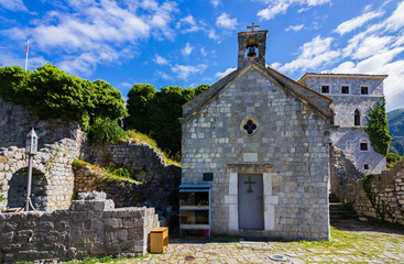 Stari Bar (Old Bar), Montenegro, the different view of the ancient city fortress, an open-air museum and the largest and the most important Medieval archaeological site in the Balkans, archaeologicall