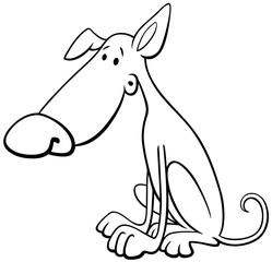 cartoon dog animal character color book