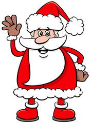 Santa Claus cartoon character on Christmas