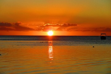 Obraz premium Coucher de soleil à l'île maurice