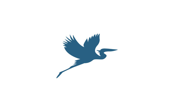 blue heron logo design ideas