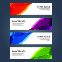 Fototapeta premium Vector Abstract design banner web template