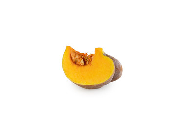 Muskatkürbis isoliert auf weiß