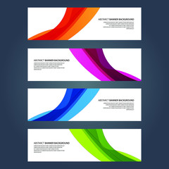 Fototapeta premium Vector Abstract design banner web template