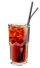 Cocktail isolated on white. Long Island Iced Tea
