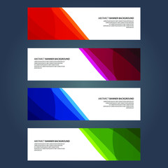Fototapeta premium Vector Abstract design banner web template