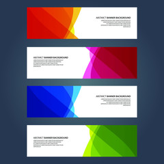 Naklejka premium Vector Abstract design banner web template