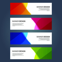 Fototapeta premium Vector Abstract design banner web template