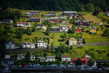 Naklejka premium Geiranger Fjord Norwegen