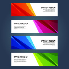 Naklejka premium Vector Abstract design banner web template