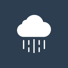 Rainy weather icon illustration isolated vector sign symbol