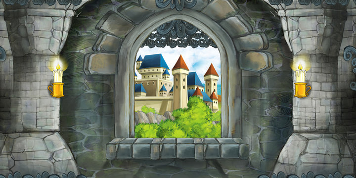 cartoon castle background