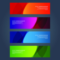 Naklejka premium Vector Abstract design banner web template
