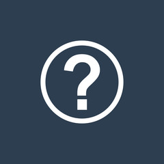 Question outline icon for web and mobile