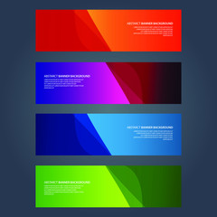 Fototapeta premium Vector Abstract design banner web template