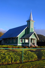 Fototapeta na wymiar Ke Ola Mau Loa Church in Waimea
