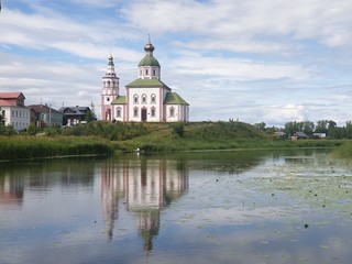 Fototapeta na wymiar Suzdal town landscape in Russia