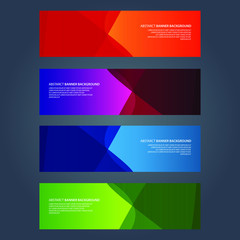 Naklejka premium Vector Abstract design banner web template