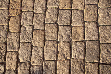 Background of the stones in the floor of the cabin baggage