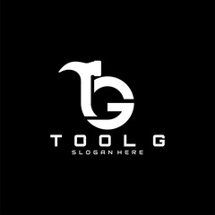 tool G logo design vector
